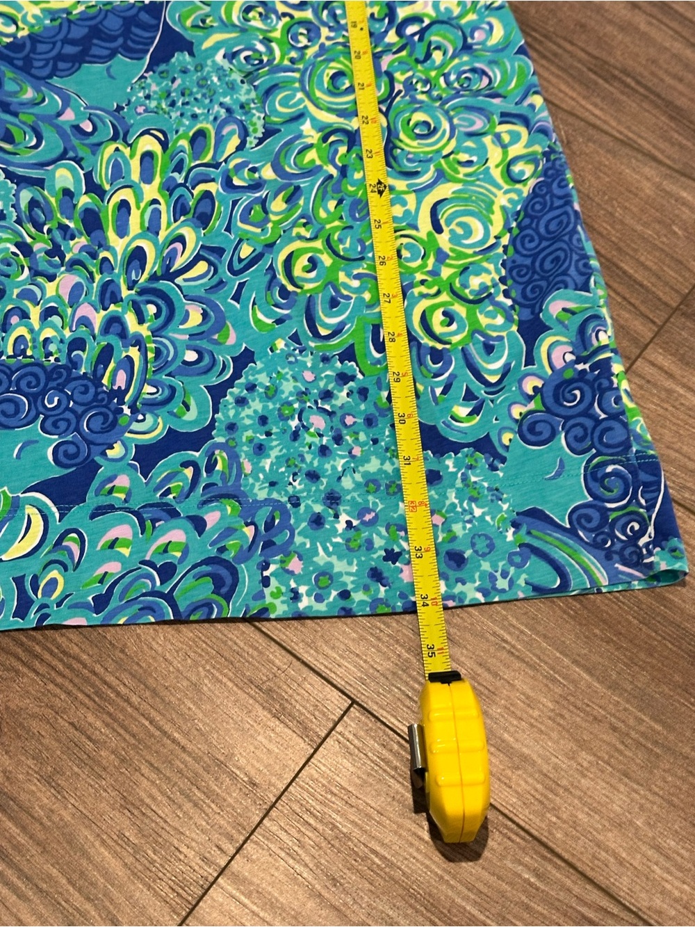 NWOT Lilly Pulitzer Marlowe Dress in Lagoon Sea Blue Size Small 100% Pima Cotton - Picture 9 of 9